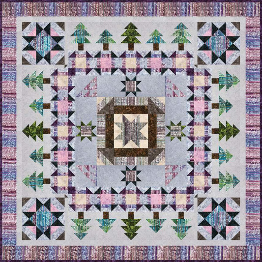 EXPRESSIONS BATIKS A WALK IN THE WOODS BLOCK OF THE MONTH KIT