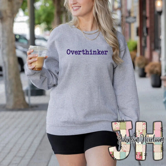 Overthinker embroidered T-Shirt/Crewneck Johnson Heirloom