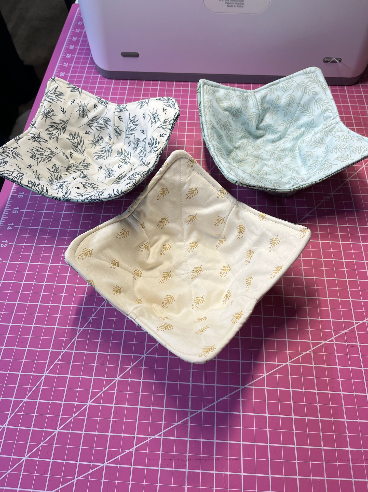 🥣 Bowl Cozy’s– | Reusable Fabric Bowl Holder | Soup & Oatmeal Cozy