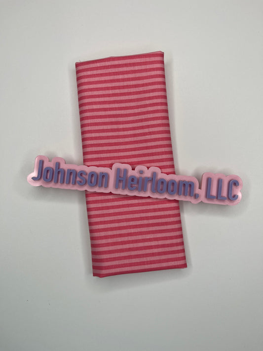 1/8" Tonal Stripe Sugar Pink FABRIC (Quarter Yard increments)