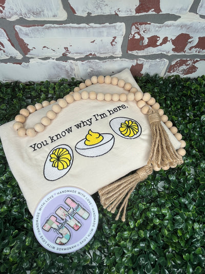 You know why I’m here embroidered T-Shirt/Crewneck