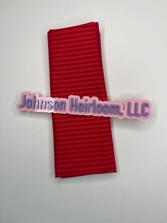 1/8" Tonal Stripe Red FABRIC (Quarter Yard increments)