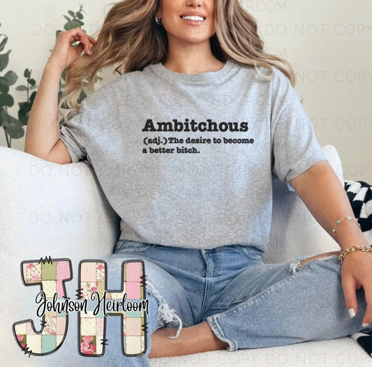 Ambitchous embroidered T-Shirt Johnson Heirloom