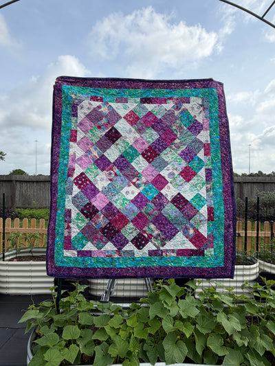 Patchwork Pathways Quilt – Approx. 60" x 60"