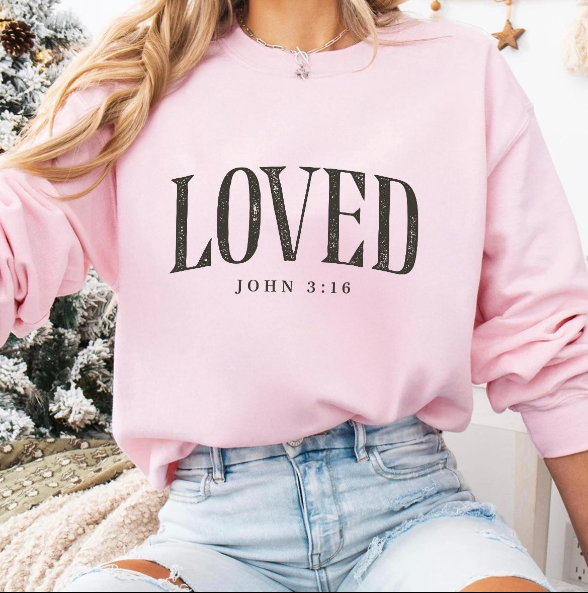 Loved Printed T-Shirt/Crewneck