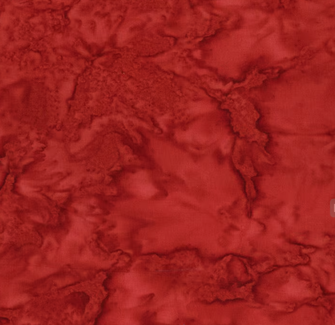 Batiks Hand-Dyes Flamewood Fabric (QUARTER YARD increments)