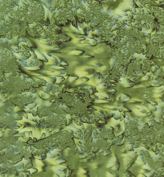 Batiks Hand-Dyes Thyme Fabric (QUARTER YARD increments)