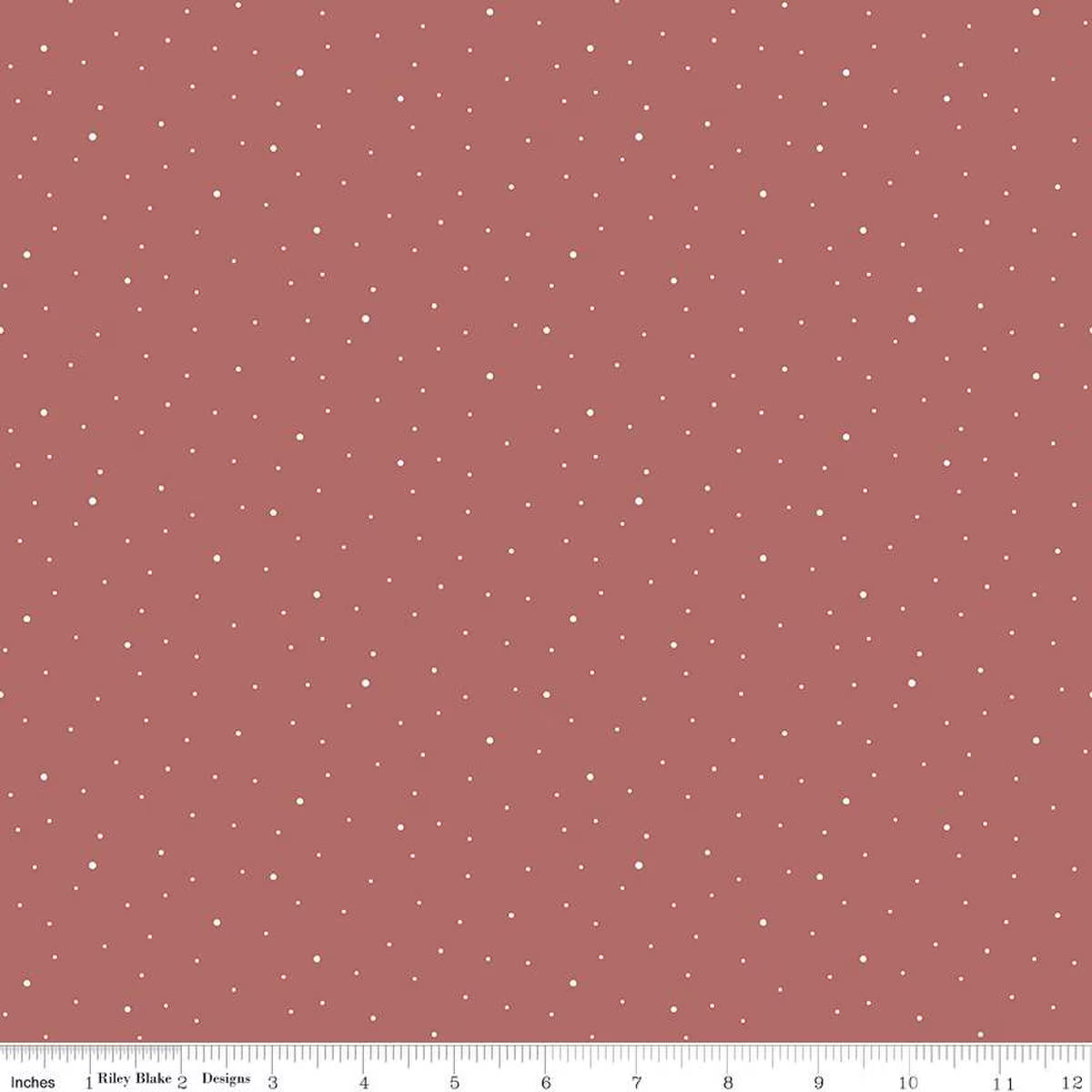 Dapple Dot Canyon Rose Fabric (QUARTER YARD increments)