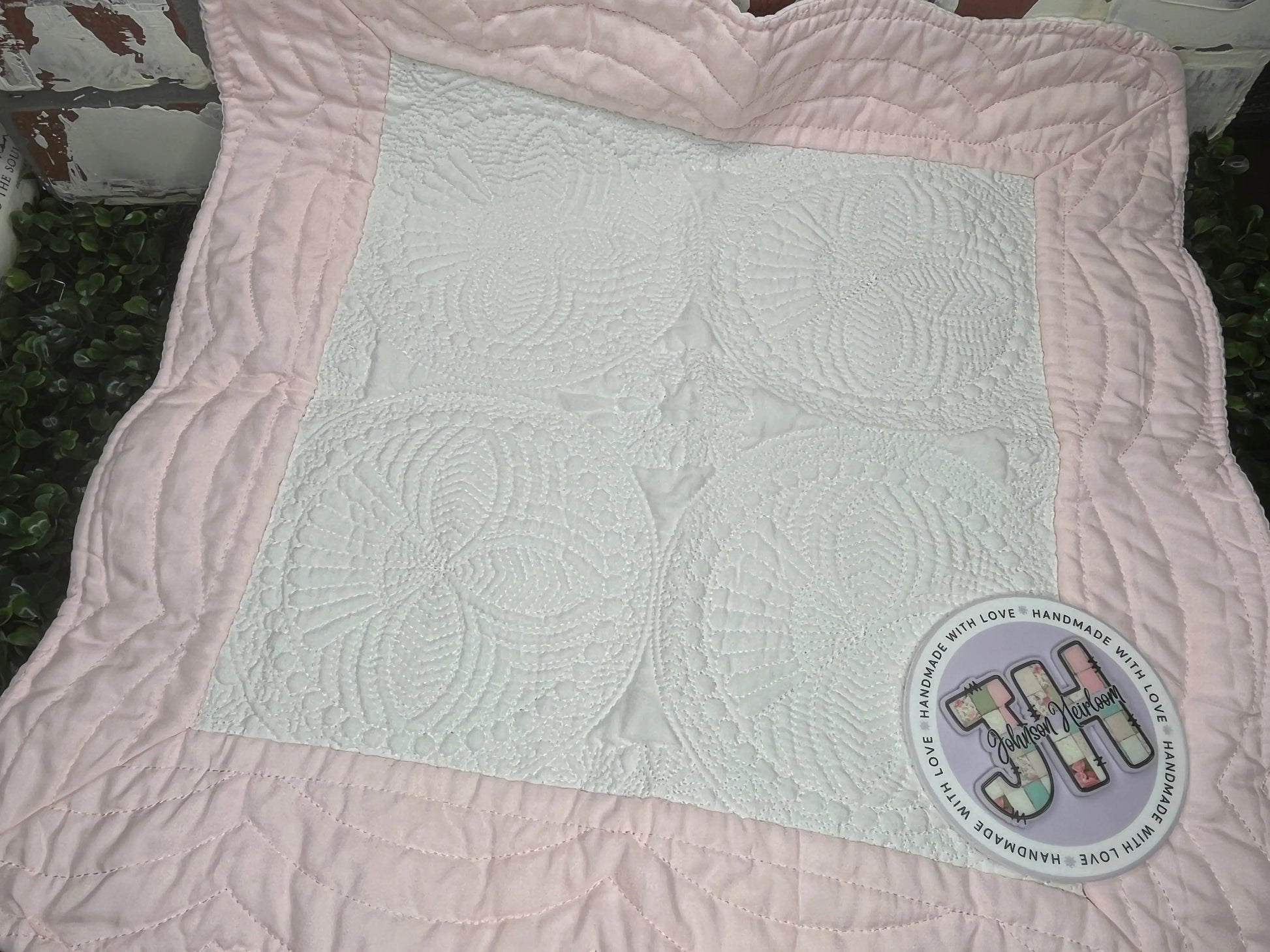 Birth Announcement Embroidered Nursery Pillow Case Johnson Heirloom