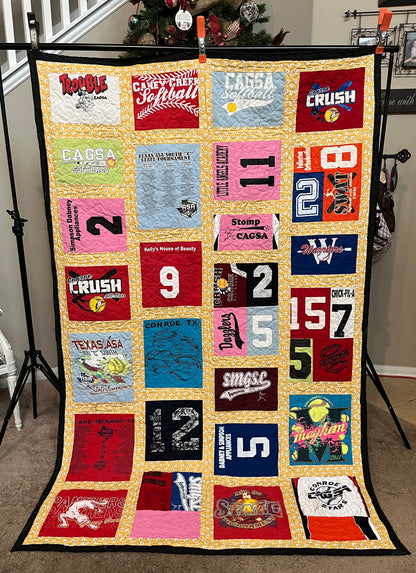 Memory Keepsake T-Shirt Quilt – Custom Handmade Blanket