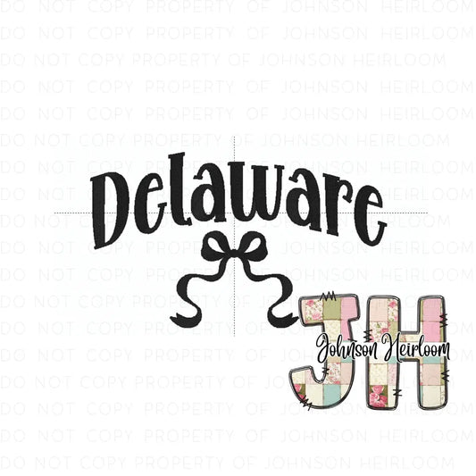 Croquette Bow Delaware Machine Embroidery Digital Design Johnson Heirloom
