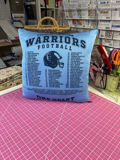 Custom Keepsake Memory Pillow