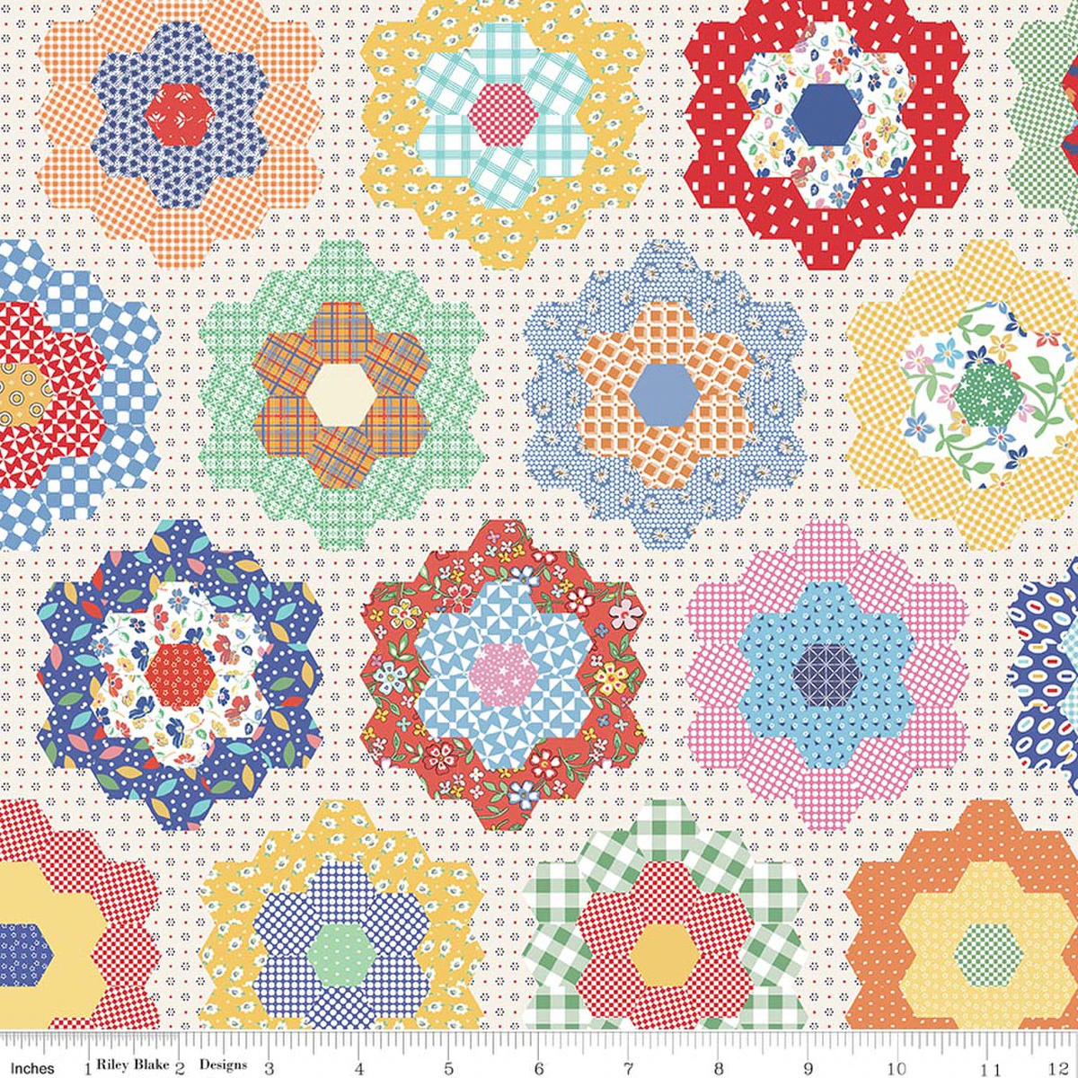 WIDE BACK ALWAYS IN SEASON FLOWER GARDEN MULTI 3-YARD PACKAGE