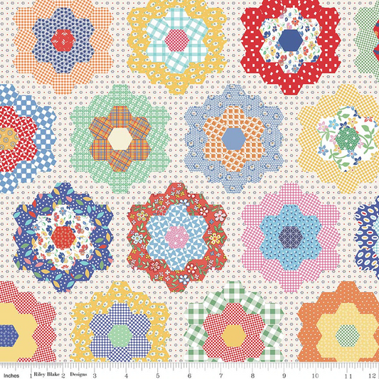 WIDE BACK ALWAYS IN SEASON FLOWER GARDEN MULTI 3-YARD PACKAGE
