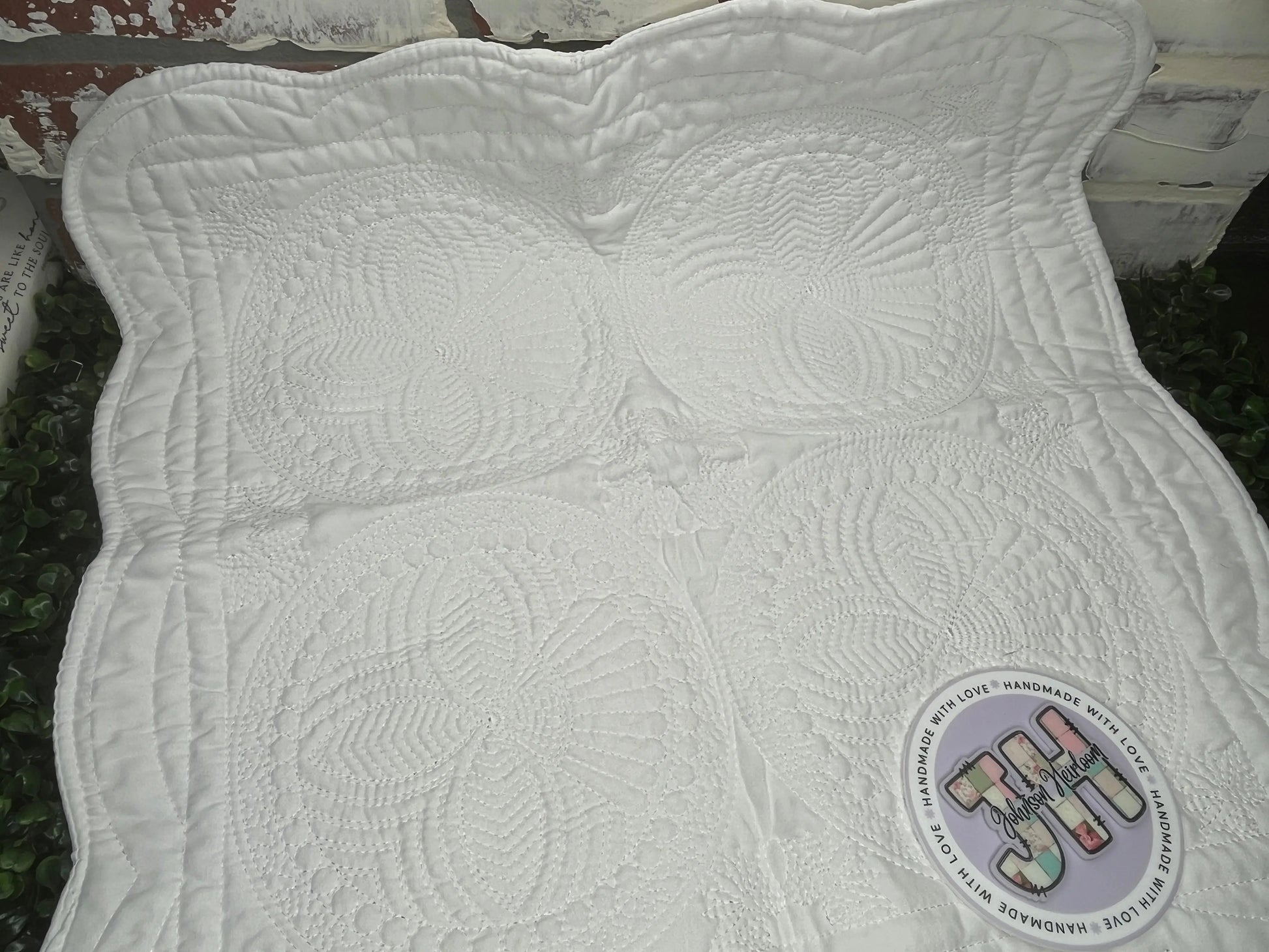 Birth Announcement Embroidered Nursery Pillow Case Johnson Heirloom