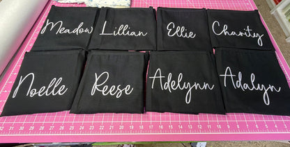 Personalized Name Embroidery Service