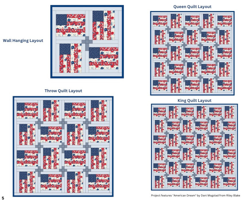 God and Country Quilt | Patriotic American Flag Quilt | Available in Wall Hanging, Throw, Queen, and King Sizes
