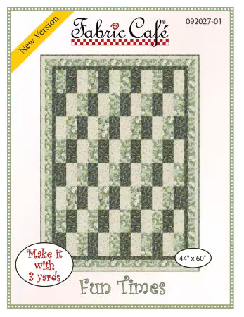 ✨  Fun Times  3-Yard Quilt Kit – Pattern Included | Choose Your Fabric Collection ✨