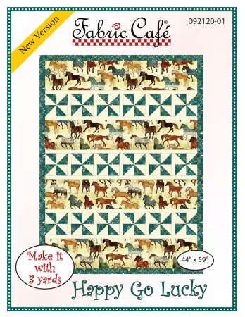 ✨  Happy Go Lucky  3-Yard Quilt Kit – Pattern Included | Choose Your Fabric Collection ✨
