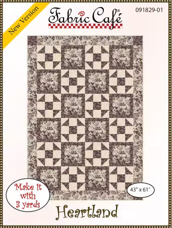 ✨  Heartland 3-Yard Quilt Kit – Pattern Included | Choose Your Fabric Collection ✨