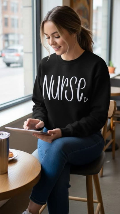Nurse embroidered T-Shirt/Crewneck