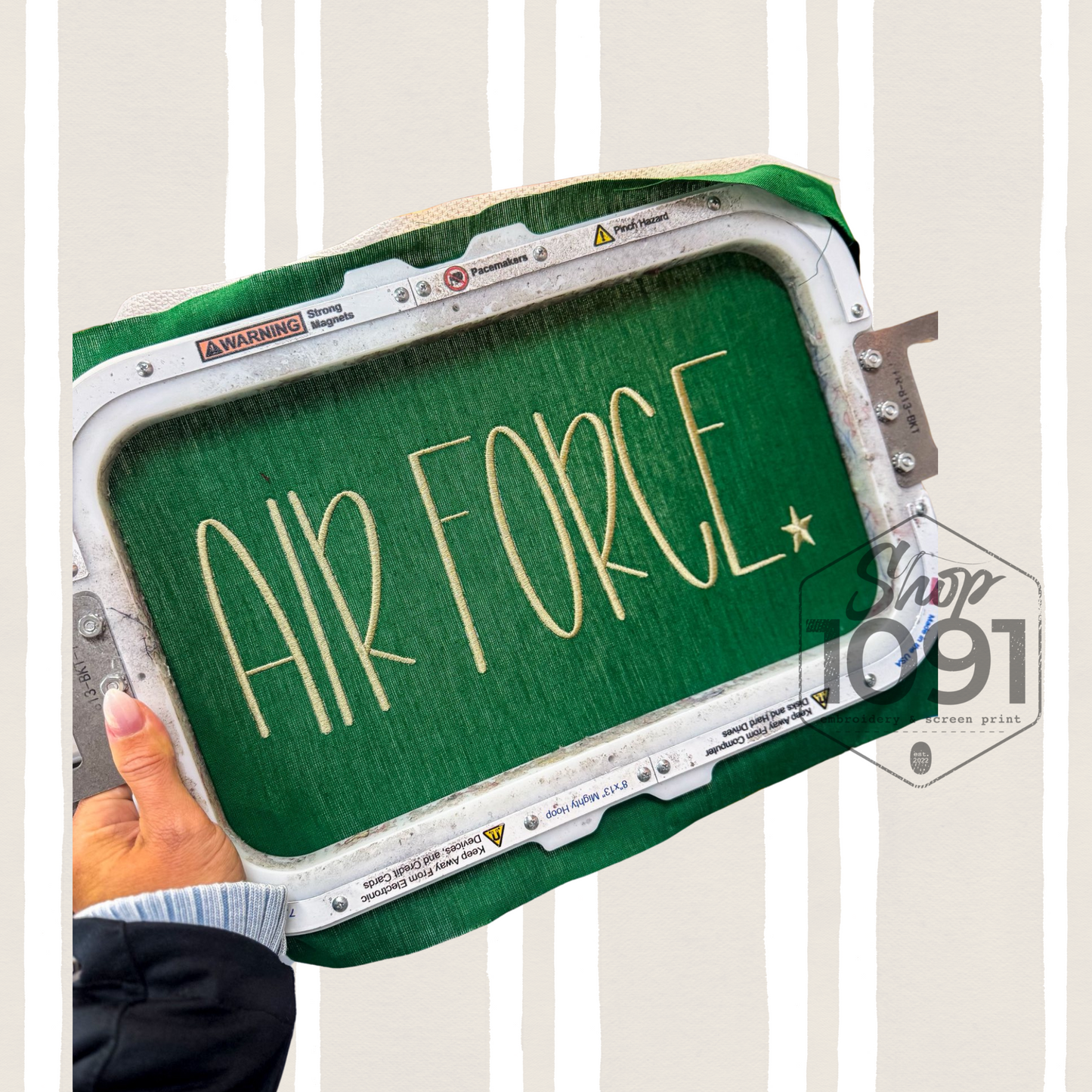 🇺🇸 Military Pride Embroidered Tee & Crewneck 🇺🇸