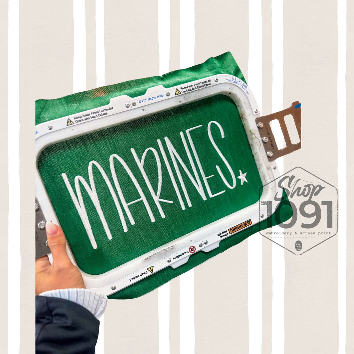 🇺🇸 Military Pride Embroidered Tee & Crewneck 🇺🇸