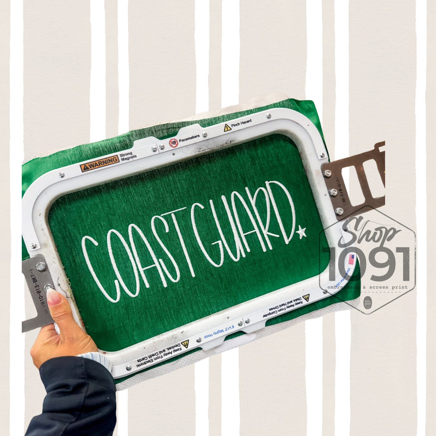 🇺🇸 Military Pride Embroidered Tee & Crewneck 🇺🇸