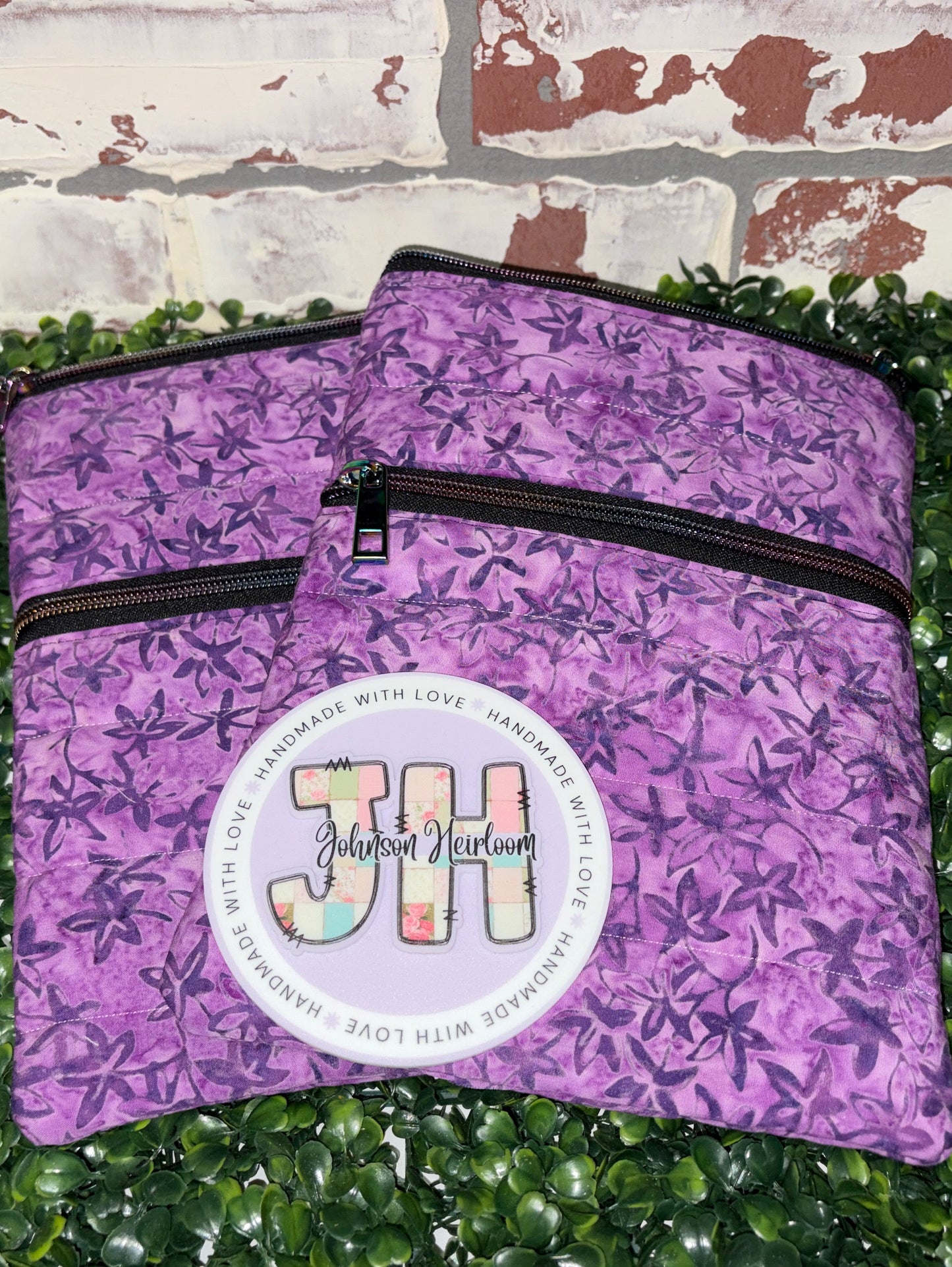 Kindle Double Zipper Pouch | Padded E-Reader Case | Handmade Zipper Pouch for Kindle & Accessories