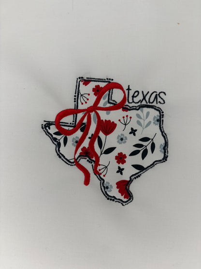 US States Embroidered Appliqué T-Shirt/Crewneck