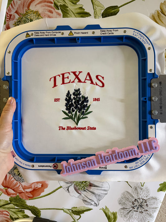 US State Flowers Embroidered Quilt Blocks
