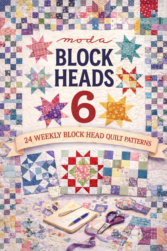 Moda Block Heads 6 Pattern Book(2025 edition)