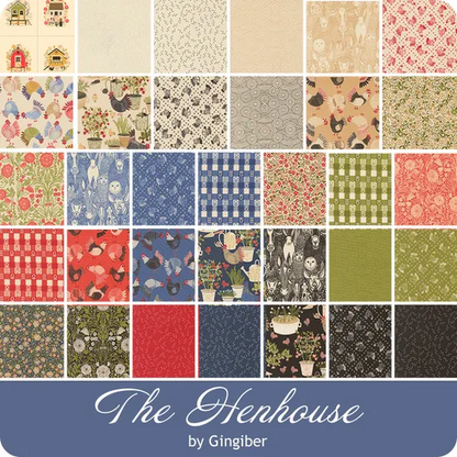 The Henhouse by Gingiber for Moda Fabrics.  42 - 5" squares