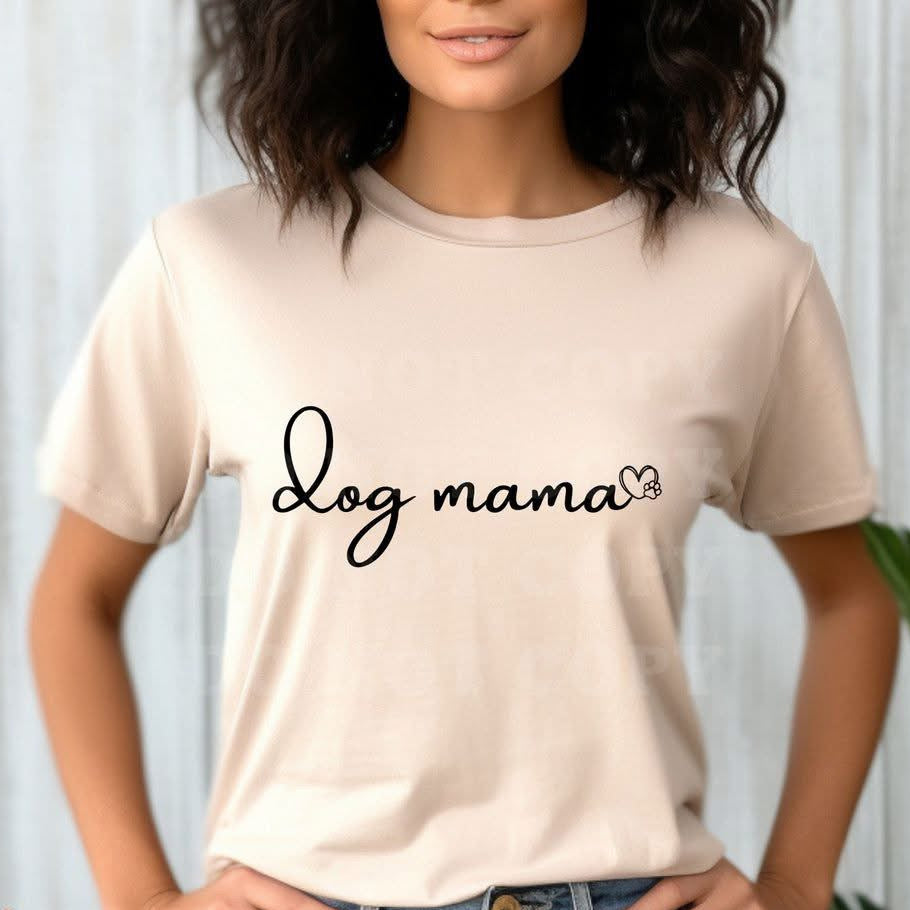 🐾 Dog Mama Graphic Shirt – T-Shirt or Crewneck Sweatshirt 🐾