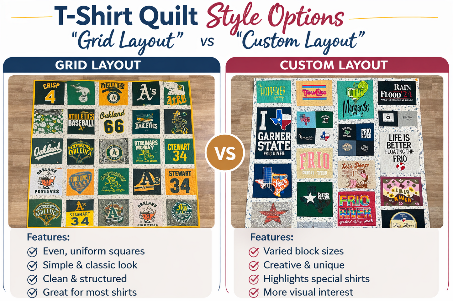 Memory Keepsake T-Shirt Quilt – Custom Handmade Blanket