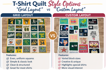 Memory Keepsake T-Shirt Quilt – Custom Handmade Blanket