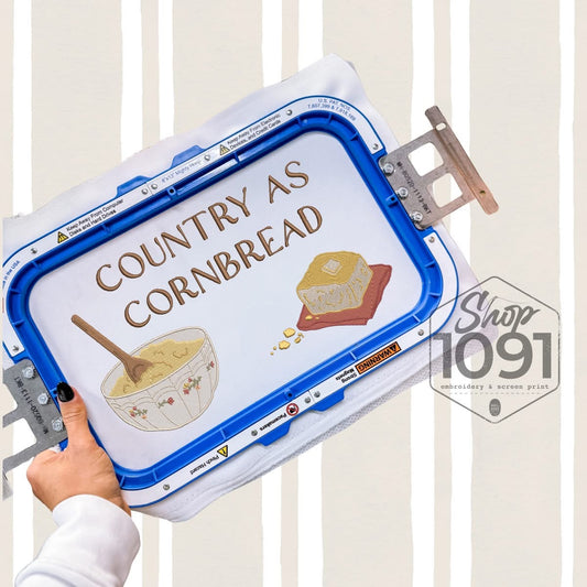 Country as Cornbread  embroidered T-Shirt/Crewneck