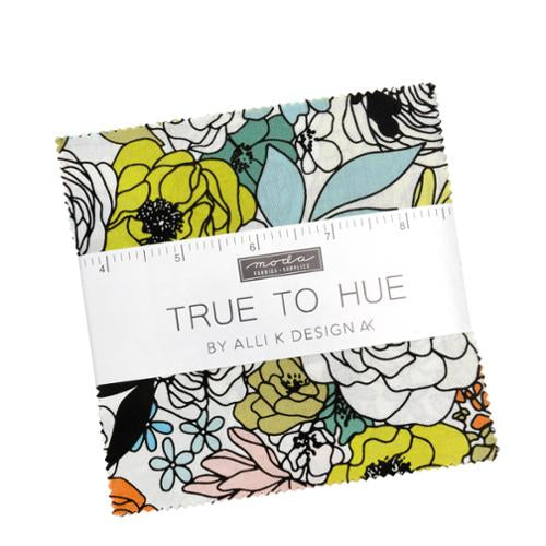 True To Hue- Moda Fabric Charm Pack 42-5” squares