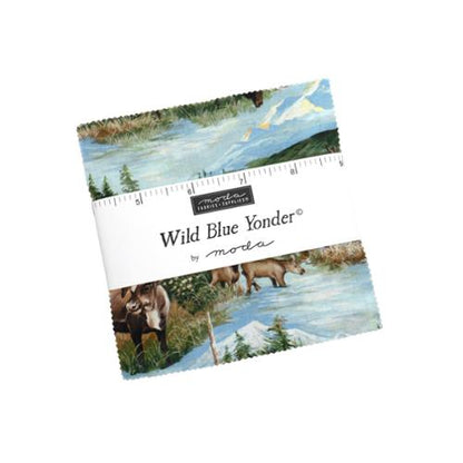Wild Blue Yonder- Moda Fabric Charm Pack 42-5” squares