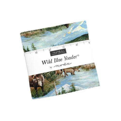 Wild Blue Yonder- Moda Fabric Charm Pack 42-5” squares