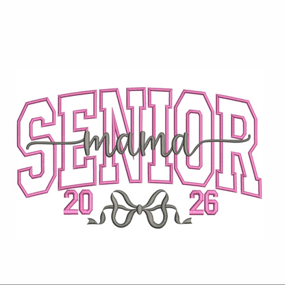 Senior Mama 2026 embroidered T-Shirt/Crewneck