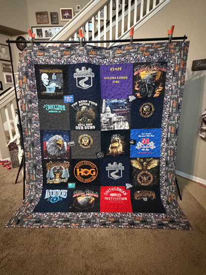 Memory Keepsake T-Shirt Quilt – Custom Handmade Blanket