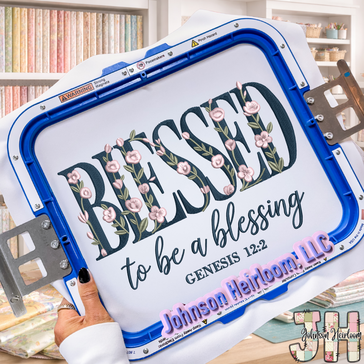 Blessed to Be a Blessing Embroidered Shirt or Crewneck | Genesis 12:2 Christian Apparel
