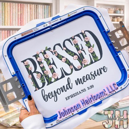 Blessed Beyond Measure Embroidered Shirt or Crewneck | Ephesians 3:20 Christian Apparel