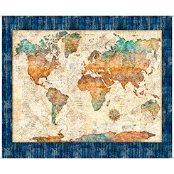 Nauticus Fabric Box | 2 Panels & 3 One-Yard Cuts | Morris Creative Group | Ocean & Nautical Quilt Fabric Bundle