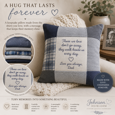 Custom Keepsake Memory Pillow