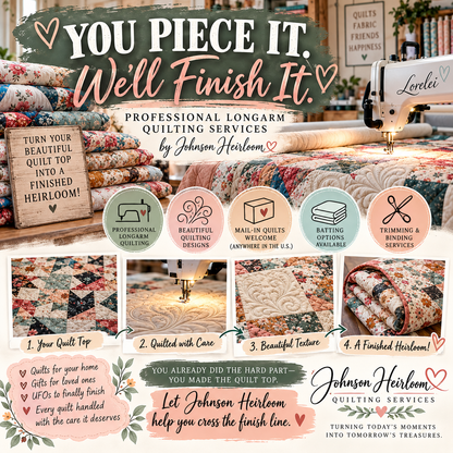 Longarm Quilting Service | Edge-to-Edge Quilting | Mail-In Quilting Service
