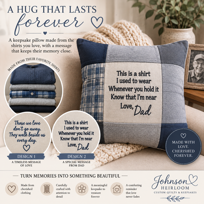 Custom Keepsake Memory Pillow