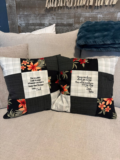 Custom Keepsake Memory Pillow