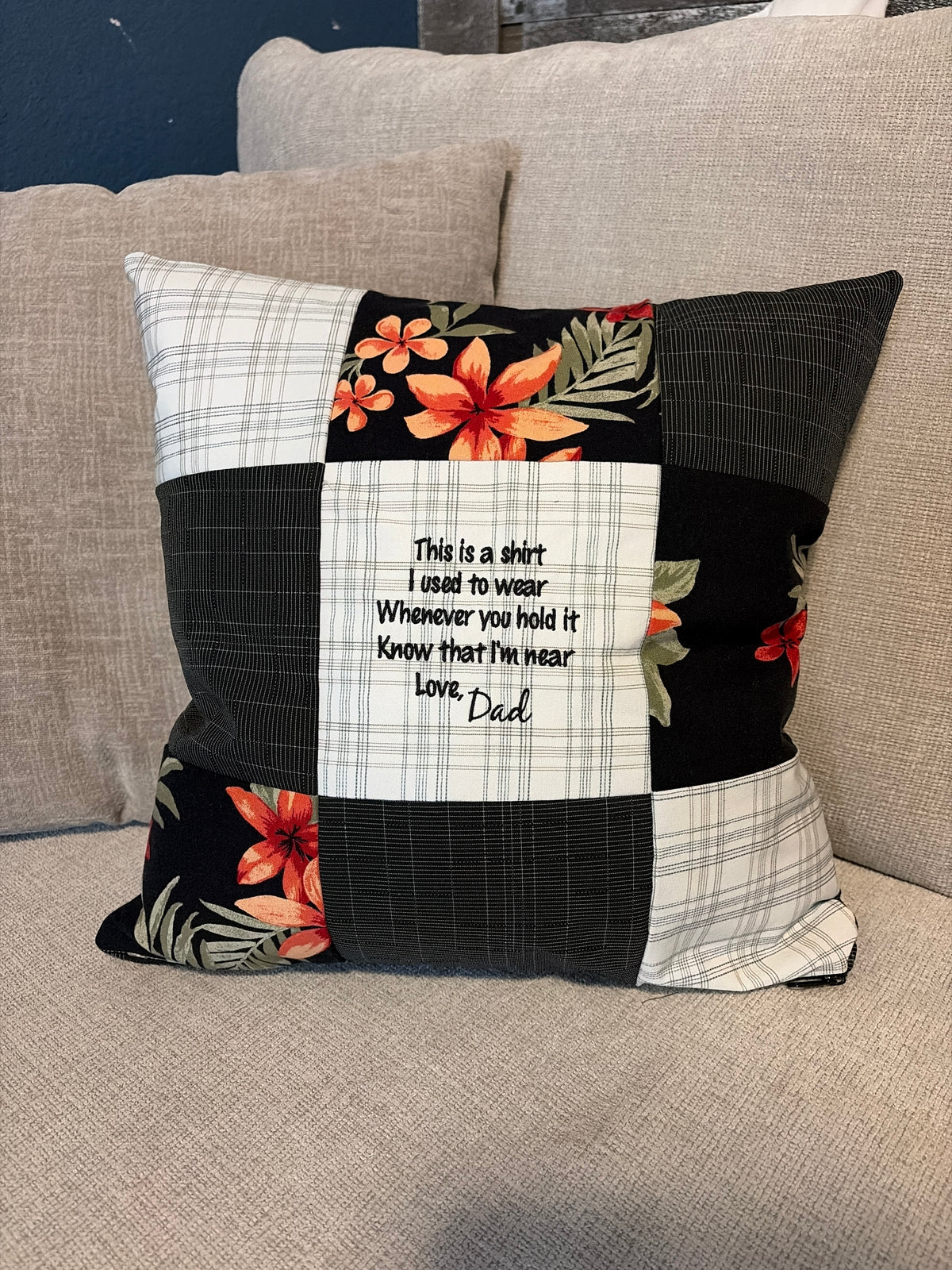 Custom Keepsake Memory Pillow